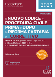 nuovo codice procedura civile prima e dopo riforma cartabia